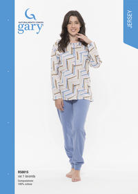 WOMEN'S PAJAMAS L/S R50015 Tellini S.r.l. Wholesale Clothing